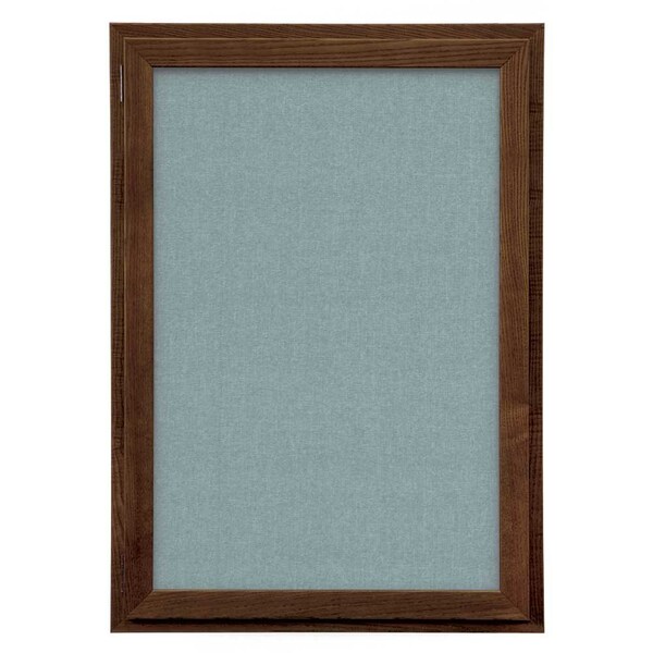 Outdoor Enclosed Combo Board, 72"x36", Black Frame/Burgundy & Cobalt